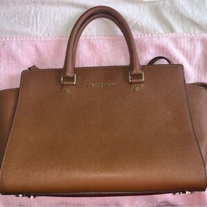 Michael Kors Tan Leather Satchel